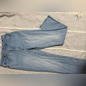 Levi's Light Blue “70’s High Slim Straight” with Raw Hem